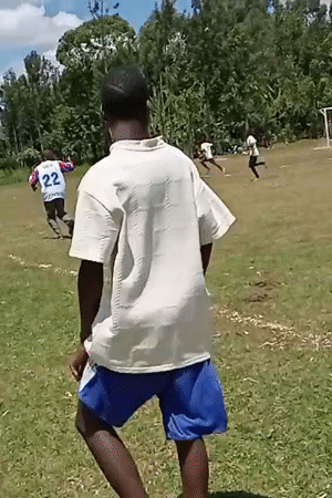 Local soccer match played in Lumakanda ward, Kenya