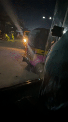 Nighttime urban journey documented through selfies and street footage