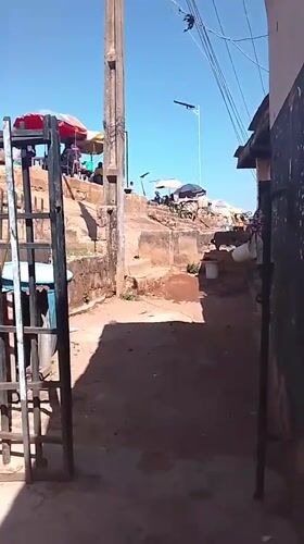 Morning scenes captured in Gwong, Nigeria urban neighborhood