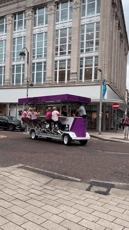 Beer Bike and ambulance spotted on Belfast city streets