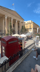 Tourists explore Valletta landmarks during busy afternoon sightseeing session