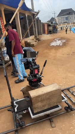 Film crew captures daytime shoot in Lagos