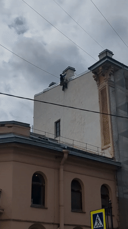 Ordinary morning scenes observed across Saint Petersburg