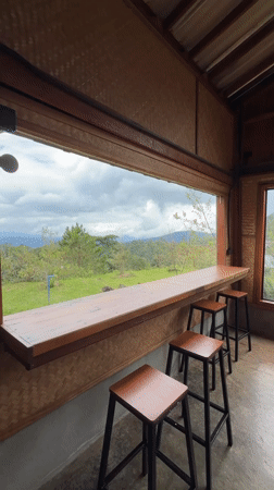 Misty mountain guesthouse stay in Ban Khun Wang, Thailand