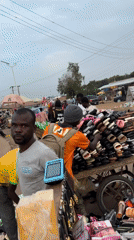 Ordinary marketplace and street activity documented in Bukuru, Nigeria