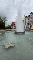 Fountain activity documented in Plovdiv town square