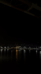 Nighttime industrial harbor scenes documented by unknown witness