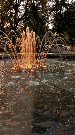 Evening stroll documented across Poltava, Ukraine city center