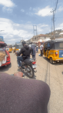 Busy street life captured in Lokoja, Nigeria