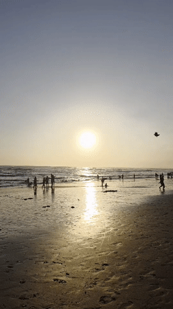 Beach day in full swing at Kediri's shoreline