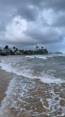 Quiet beach day captured in Ahangama, Sri Lanka