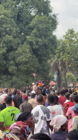 Community gathering with dancing draws crowds in Akwanga, Nigeria