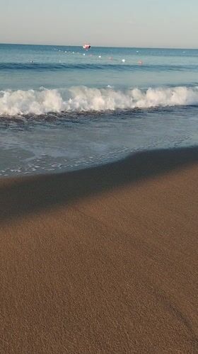 Peaceful dawn moments captured at Turkish beach resort