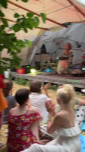 Outdoor festival in Kyiv: live music, hay bales, dancing into the night