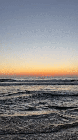 Sunset over the Mediterranean Sea, Herzliya coastline