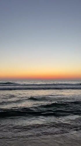 Sunset over the Mediterranean Sea, Herzliya coastline