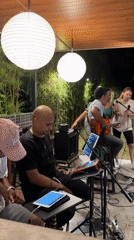 Live music performance at Kuta Selatan restaurant
