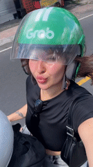 Woman spotted on motorcycle ride and outdoors in Ubud