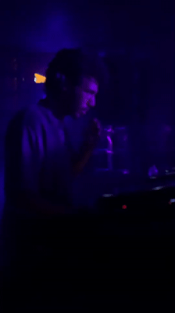 Late-night DJ set at a Tel Aviv club