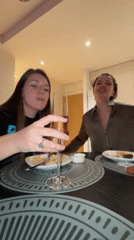 Friends Share Late Night Dinner and Dancing in Belgrade