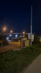 Evening street scenes and dog walking captured in Sofia