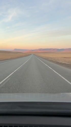 Rural road journey recorded near Bazandaikha, Russia