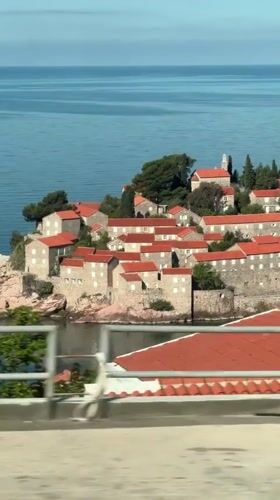 Morning video captures Sveti Stefan island village in Montenegro