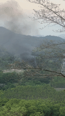 Dark smoke plume spotted rising from Khao Mai Kaeo forest