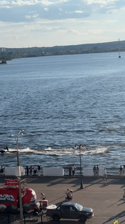 Jet ski rider falls into Izhevsk Pond during recreational outing