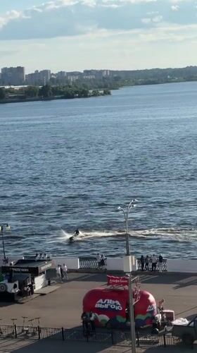 Jet ski rider falls into Izhevsk Pond during recreational outing