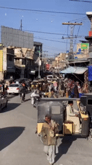 Ordinary street life documented across Quetta, Pakistan markets
