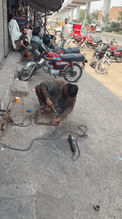 Friday morning street life unfolds across Lahore neighborhoods