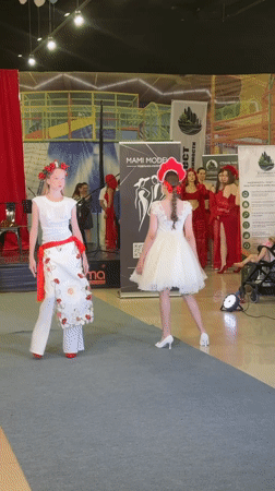 Mami Models runway show at an Astrakhan indoor mall