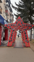 Public monuments and sculptures documented in Birobidzhan, Russia