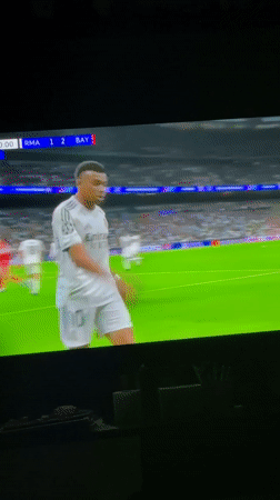 Soccer fans watch Real Madrid vs Bayern Munich match in Yerevan