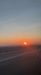 Sunset captured from Sofia highway overlook