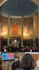 Orchestra performs concert in Saarbrücken church
