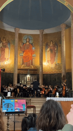 Orchestra performs concert in Saarbrücken church