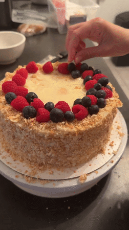Late-night birthday cake preparation documented in Gatineau