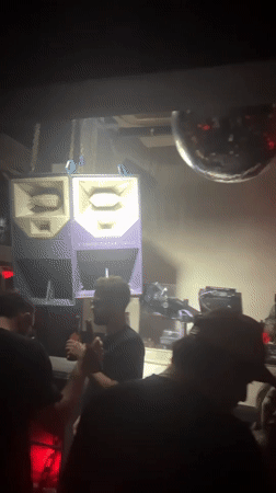 Hong Kong nightclub interior captured during evening hours