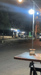 Night out at a Lhokseumawe street drink cart