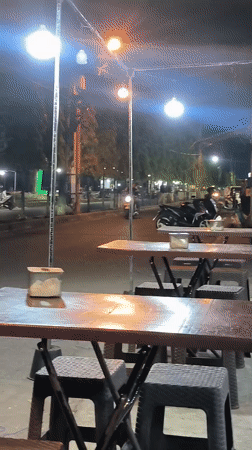 Night out at a Lhokseumawe street drink cart