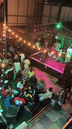 Nightclub Scene Documented in Obosi, Nigeria During Evening Hours