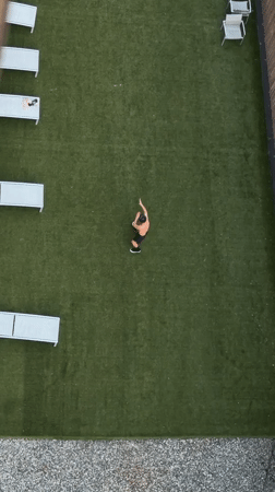 Outdoor workout and gym selfie, Jersey City evening
