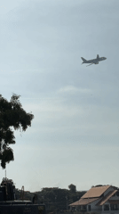 Passenger jet spotted flying over Ban Bang Rak, Thailand