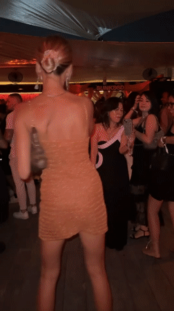 Late-night beach party in North Kuta, Bali