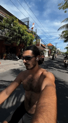Early morning cafe activity documented in North Kuta Indonesia