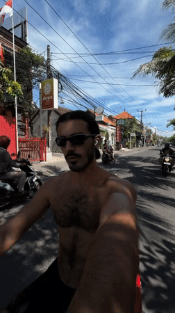 Early morning cafe activity documented in North Kuta Indonesia