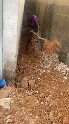 Construction workers dig trenches, repair infrastructure in Nigeria