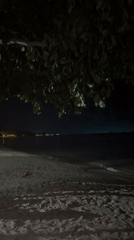 Nighttime coastal scenes captured in Baan Mae Nam, Thailand